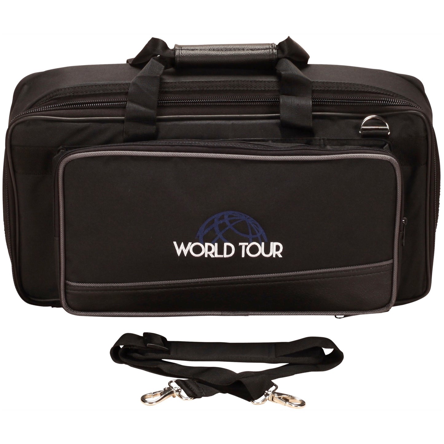 Estuche de transporte para mezclador de impacto lateral, efectos y accesorios de la serie Deluxe, 19,25 x 9,25 pulgadas