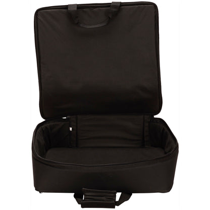 Estuche de transporte para mezclador de impacto lateral, efectos y accesorios de la serie Deluxe, de 20 x 19 pulgadas