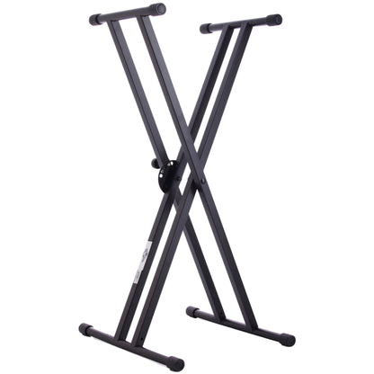 Soporte para teclado de estilo X doble de la serie Deluxe