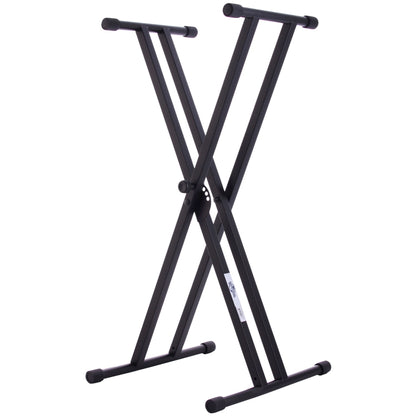 Soporte para teclado de estilo X doble de la serie Deluxe