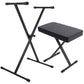 World Tour Single X Keyboard Stand/Deluxe Bench Pack
